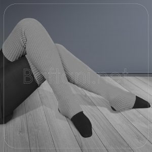 گتر بدون پاشنه طوسی فیلی