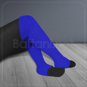 گتر بافتنی پاشنه دار آبی کاربنی
