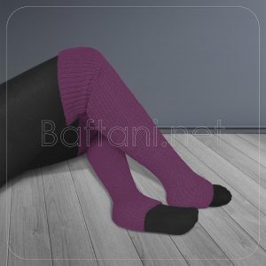 گتر بافتنی پاشنه دار سرخ آبی تیره